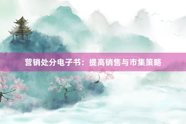 营销处分电子书：提高销售与市集策略
